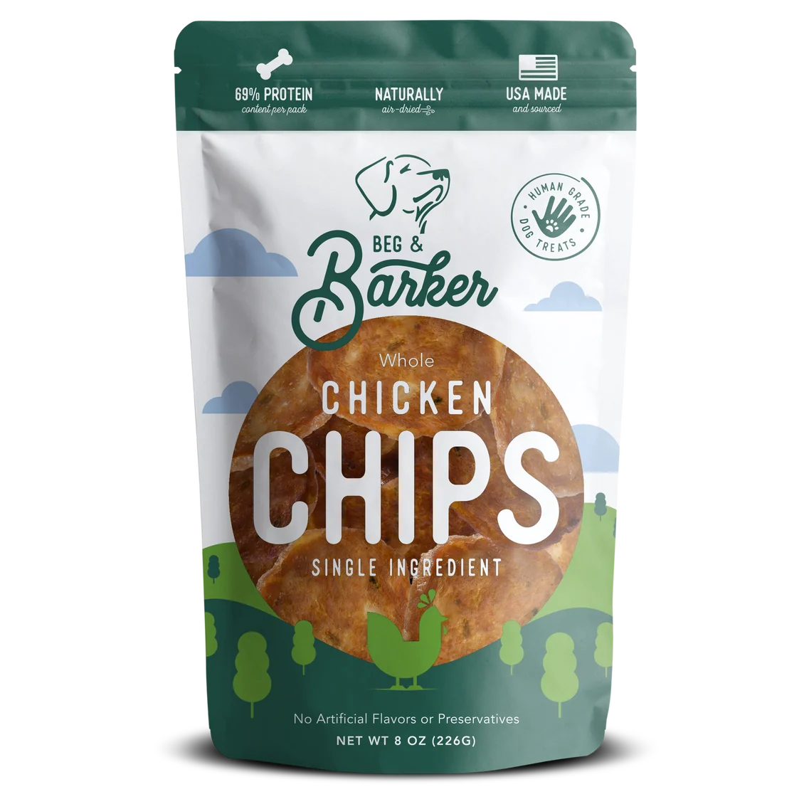 Beg & Barker Single Ingredient Chicken Chips - Small bag